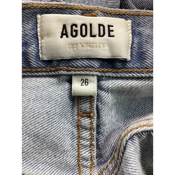 Agolde 'Lana' Straight Denim Jean Size 26 - Picture 4 of 4